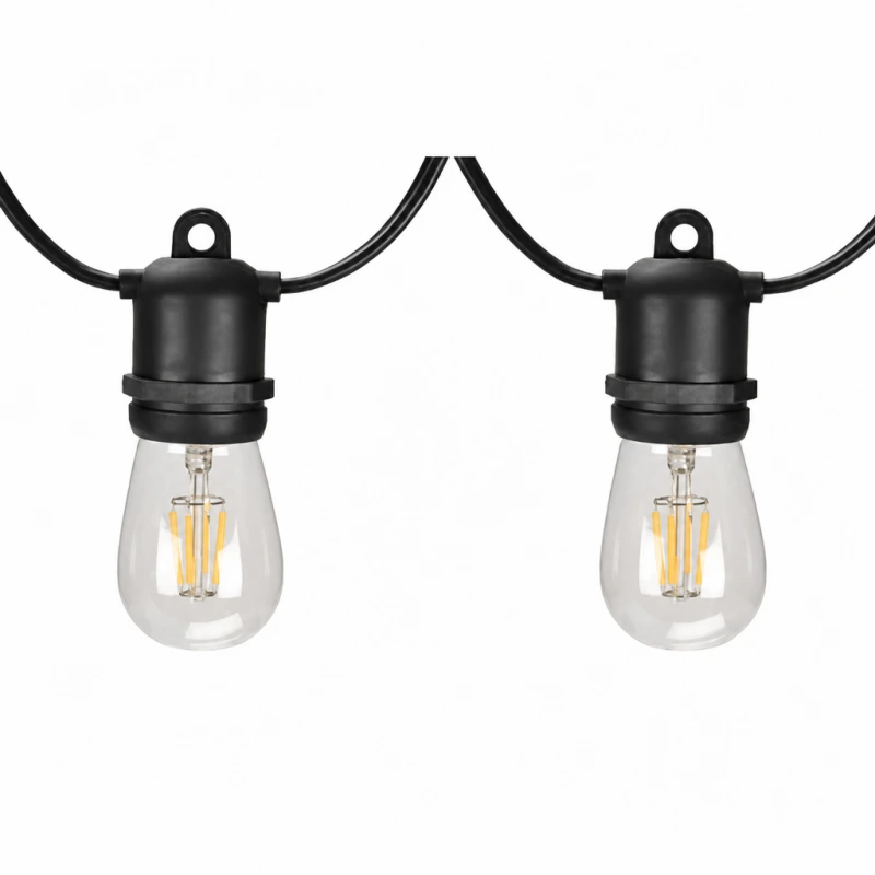 Unique Lighting Systems Bistro Light 12V S14 2W LED 24’ String (LED-BISTRO-12V)