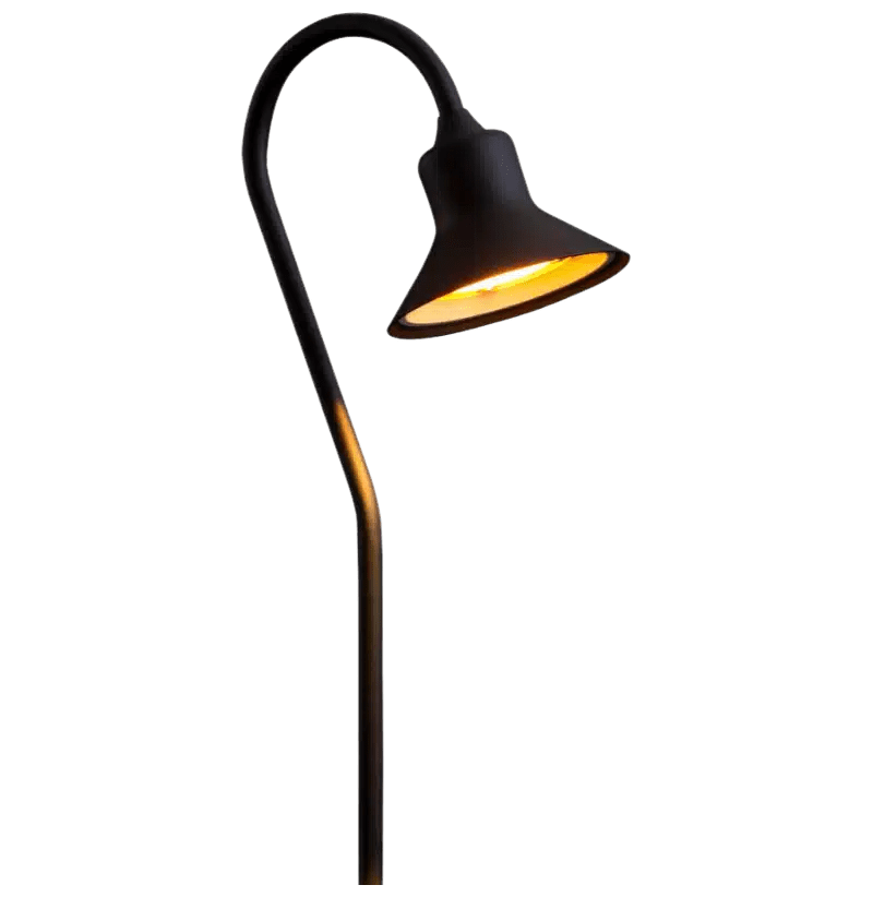 FX Luminaire TD 18" Path Light Flat Black, No Lamp (TD-12-FB)
