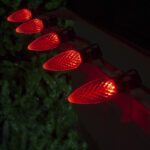 25 Pack Red C9 LED Superbrite Holiday Christmas Faceted Bulb (81879)