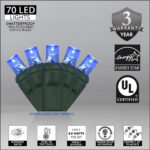 70 LED Count 24 ft. Blue Color Holiday Christmas Outdoor String Lights (5MM) (81903) - Image 3