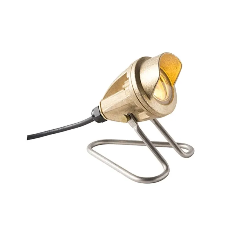 FX Luminaire LL 3LED Natural Brass Under Water Light (LL-3LED-BS)