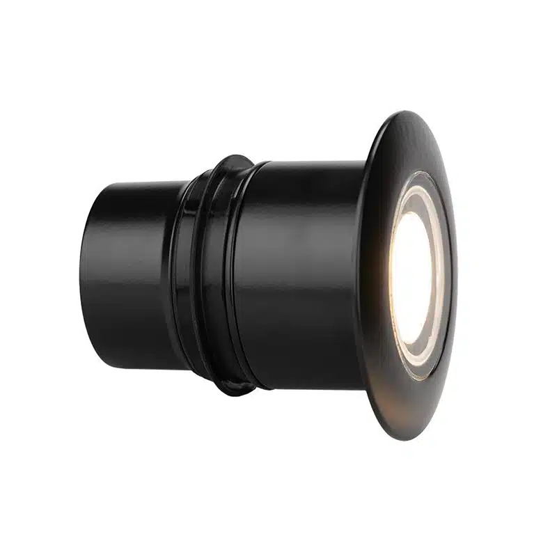 FX Luminaire Cora CN-51 4W MR16 2700K LED In-Grade Well Light Ring, Black (CN-51-ECO20WFL-RG-FB)