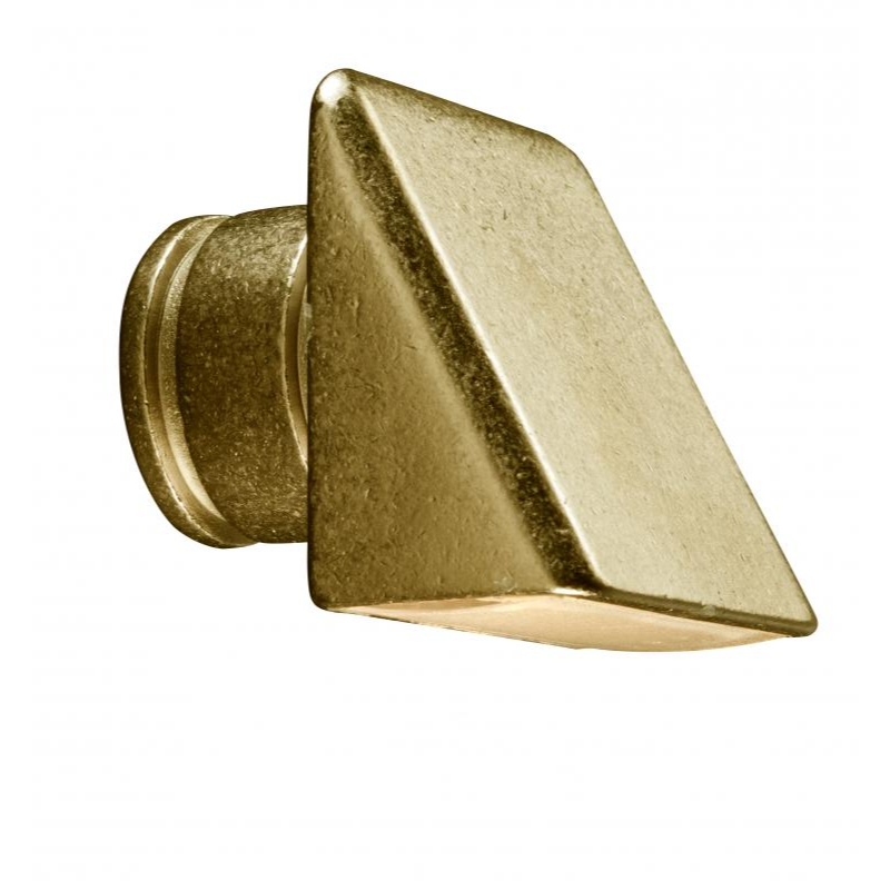 FX Luminaire PO1LEDWWBS PO 1LED Wall Light | Wide Wash | Natural Brass (PO1LEDWWBS)