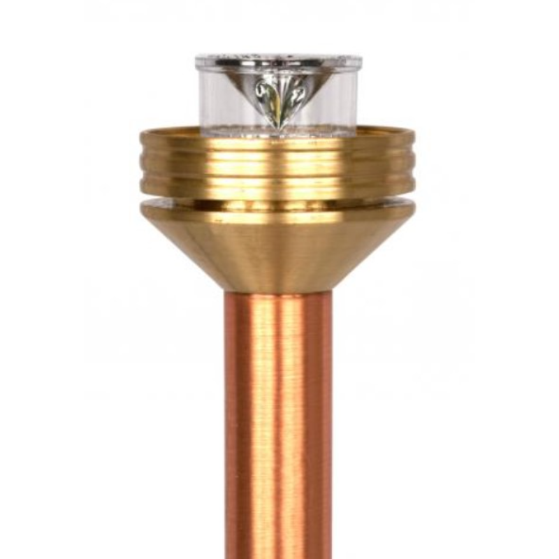 FX Luminaire Grande 12" LED Riser Natural Copper Finish 4.2W 2700K LED (G1-LED-12-RA-CU)