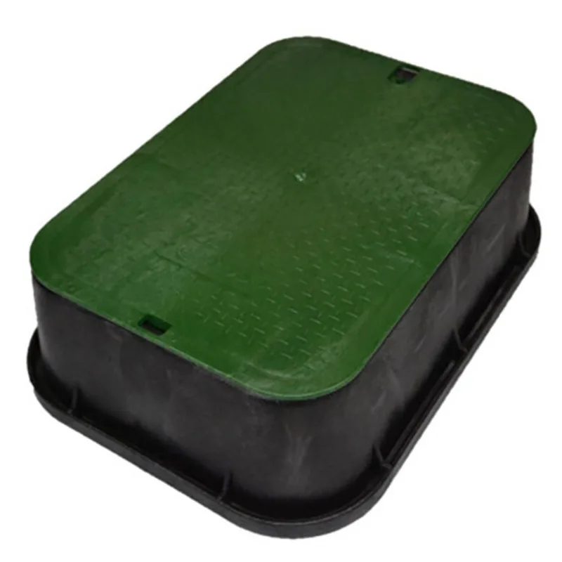 NDS Standard Jumbo Valve Box Extension w/ Cover 6" 13" x 20" Black/Green (119)