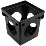 NDS 12 in Square Catch Basin w/ 4 Openings Black (1204)
