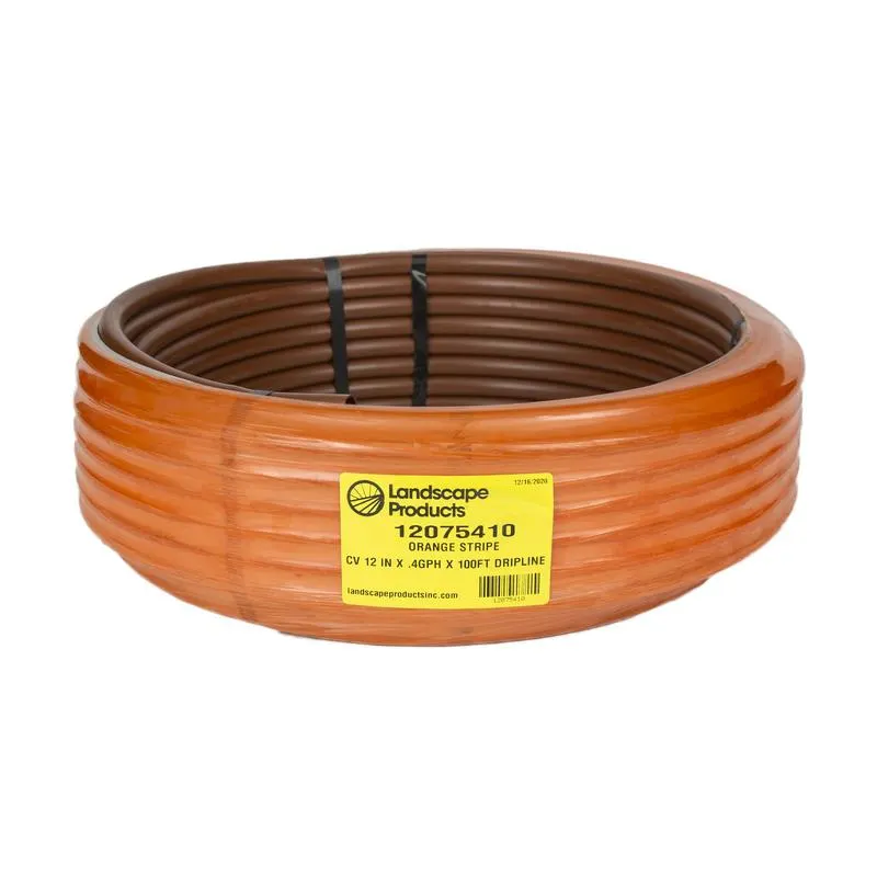 Landscape Products EZ-ID-CV 17MM Dripline – .4GPH Emitters 100 ft Roll x 12 in Spacing (12075410)