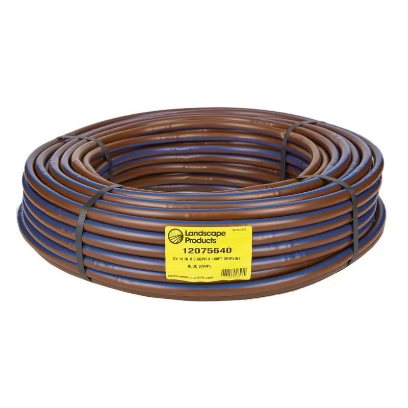 Landscape Products EZ-ID-CV 17MM Dripline – .6GPH Emitters 100 ft Roll x 18 in Spacing (12075640)