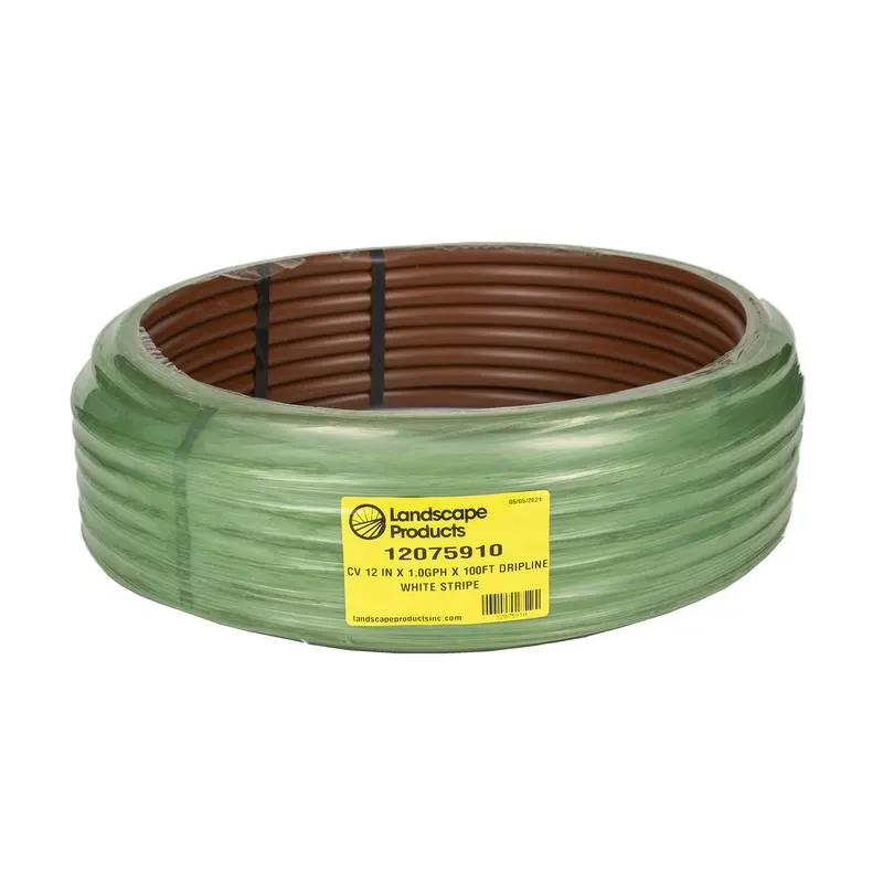 Landscape Products EZ-ID-CV 17MM Dripline – 1GPH Emitters 100 ft Roll x 12 in Spacing (12075910)
