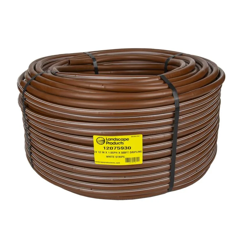 Landscape Products EZ-ID-CV 17MM Dripline – 1GPH Emitters 500 ft Roll x 12 in Spacing (12075930K)