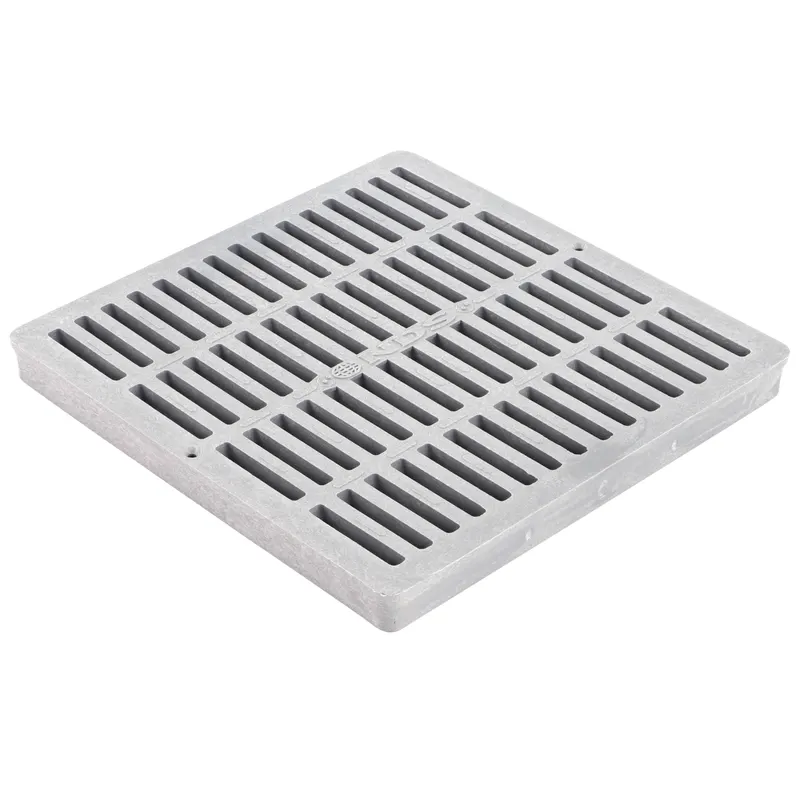 NDS 12" x 12" Square Catch Basin Grate, Gray (1210)