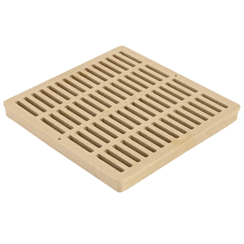 NDS 12" x 12" Square Catch Basin Grate, Sand (1212S)