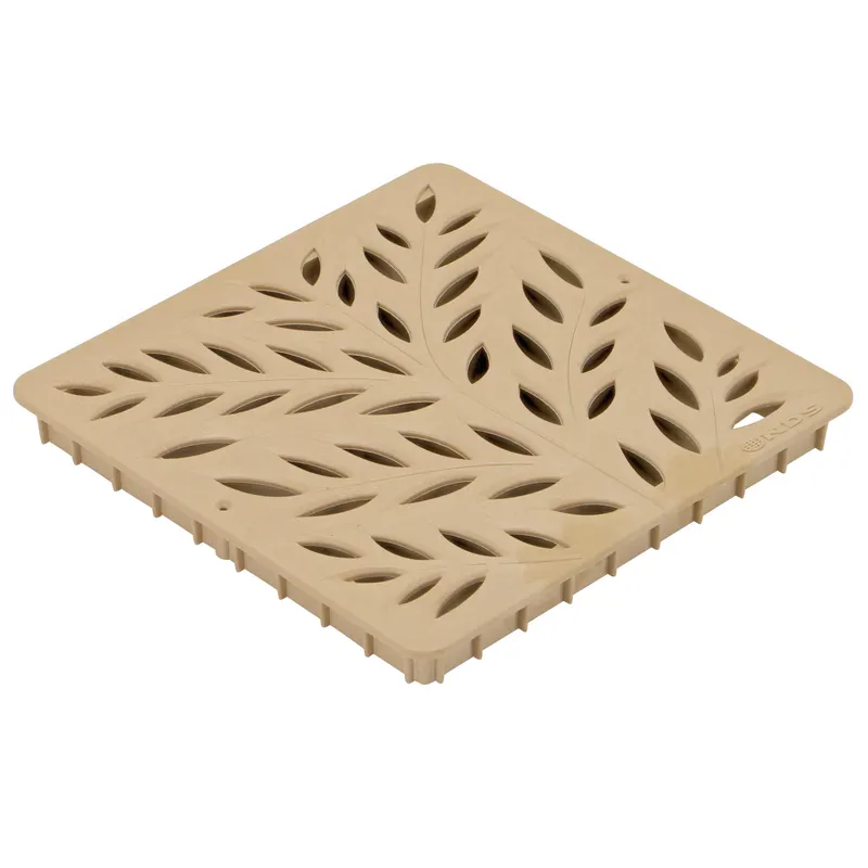 NDS 12 in Square Sand Botanical Decorative Grate (1218S)