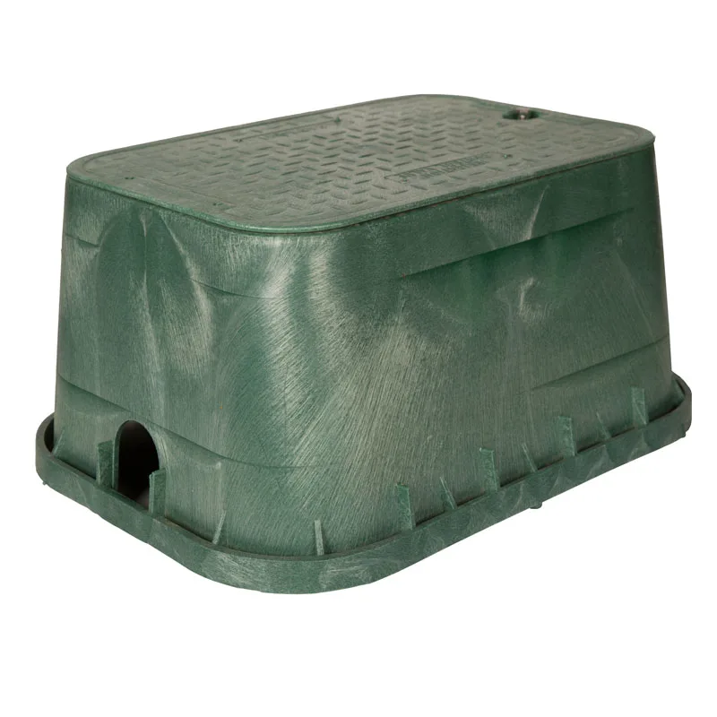 Carson 1220 Valve Box 20" x 12" 12" Deep T-Lid HDPE Green (12201021)