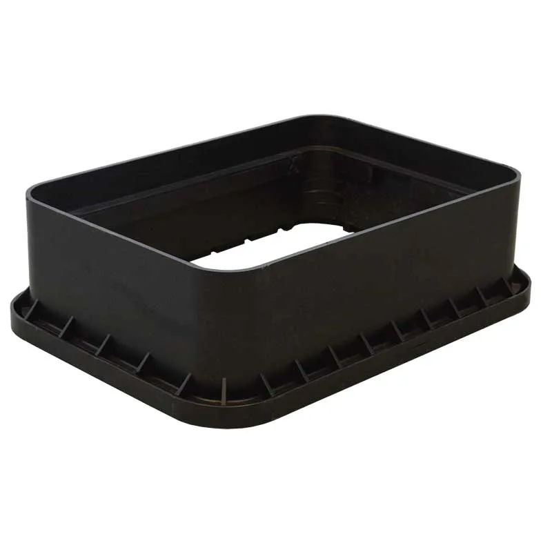 Oldcastle Infrastructure Jumbo 12 in Rectangle Black Valve Box Extension Only (190110)