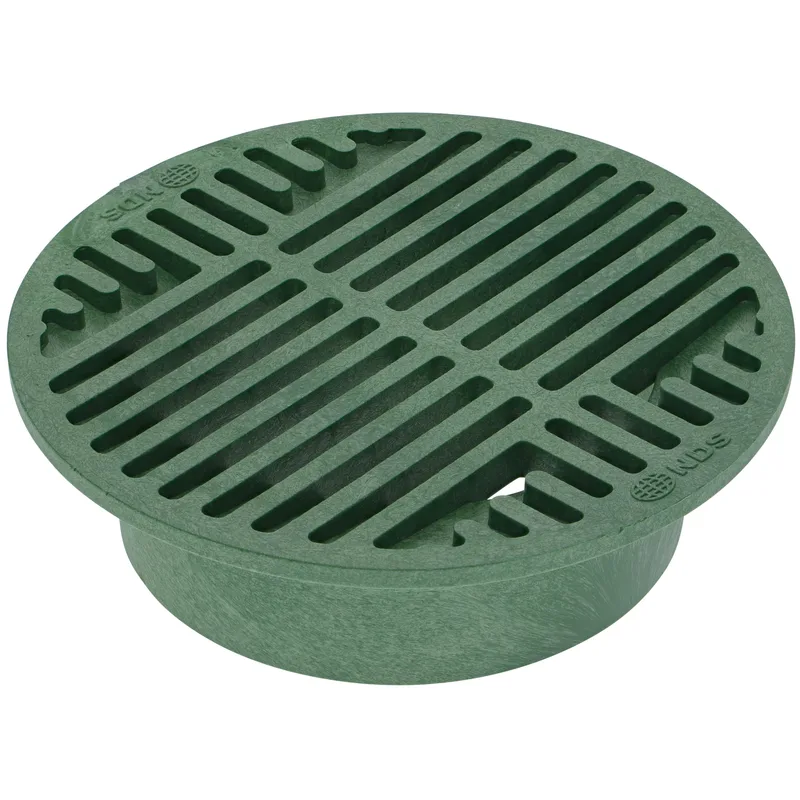 NDS 8 in Round Drain Grate Green (20)