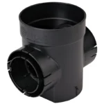 NDS Spee-D Catch Basin Drain 6", 2 Outlets, Black (201)