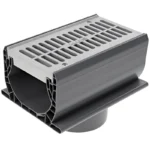 NDS Spee-D 7" Channel Drain Bottom Outlet w/ Gray Grate (2351)