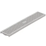 NDS Spee-D Channel 2' x 4-1/8" Rectangular Drain Grate, Gray HDPE Flat (241)