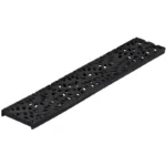 NDS Spee-D Channel 2′ x 4-1/8″ Rectangular Drain Grate, Black Botanical Cast Iron (252CI)