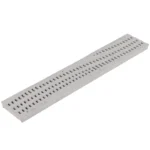 NDS 24" Rectangular Hdpe Gray Decorative Wave Channel Grate (253GY)