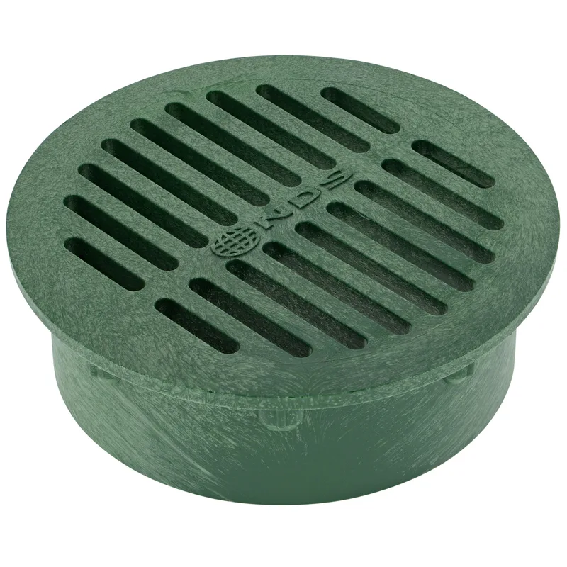 NDS 6 in Round Drain Grate - Green (50)