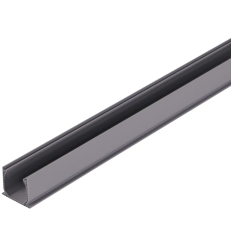 NDS 6' x 3-1/16" Mini Channel Drain Section Gray (500)