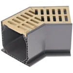 NDS Mini-Channel 45-Degree Elbow with Sand Grate (5303)