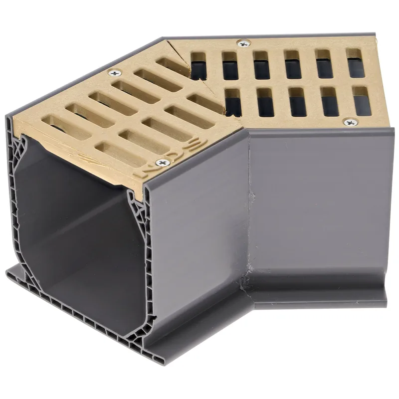NDS Mini-Channel 45-Degree Elbow with Sand Grate (5303)