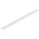 NDS Mini Channel 3' Rectangular Drain Grate, White (540)