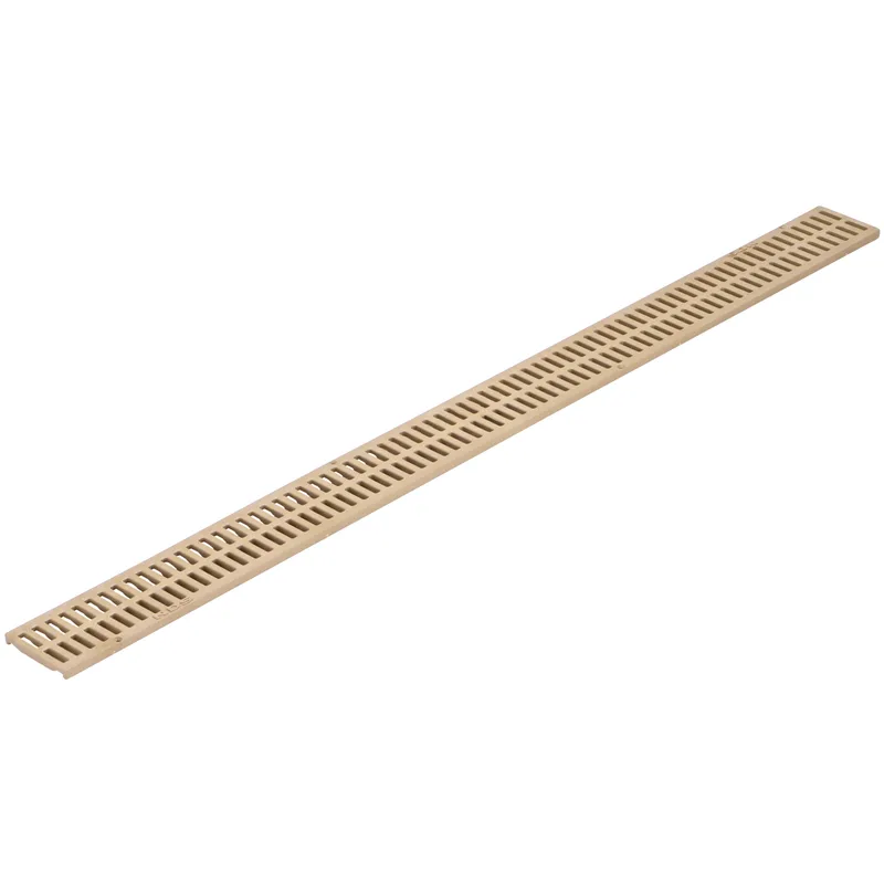 NDS Mini Channel 3' Rectangular Drain Grate, Sand (544)
