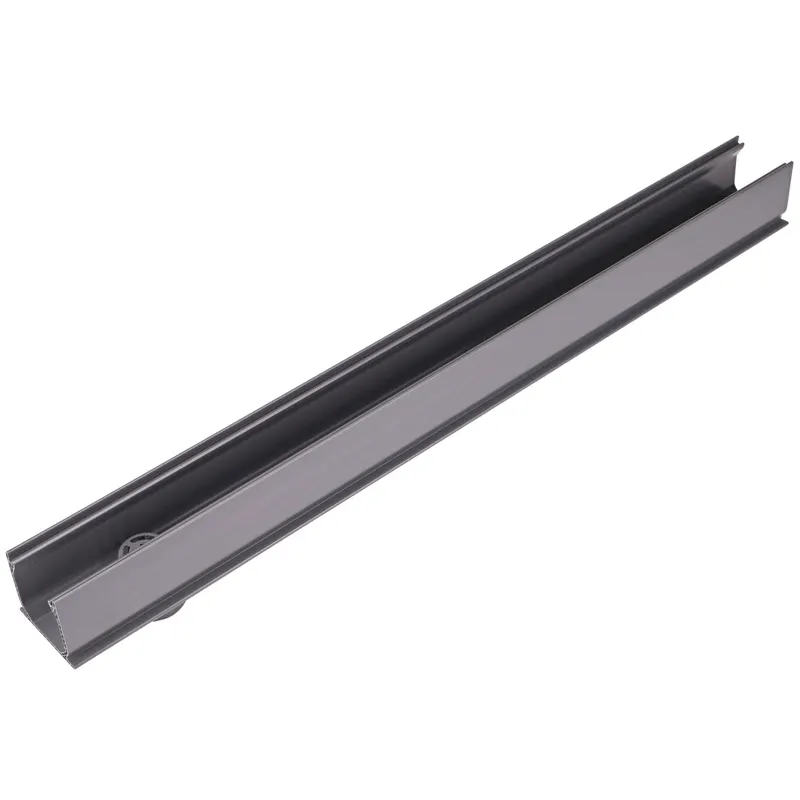 NDS 3' x 4-1/2" Mini Channel Drain Bottom Outlet Gray (550)