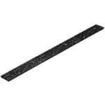 NDS 36" Rectangular Polypropylene Black Mini Decorative Botanical Channel Grate (554)