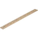 NDS Mini Channel 3' Rectangular Drain Grate, Sand Botanical (554S)