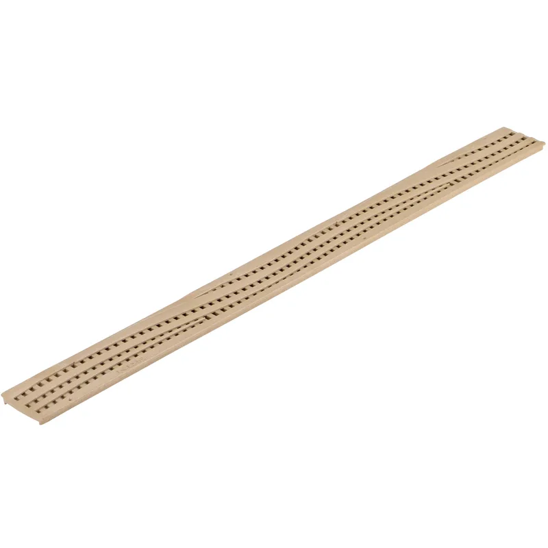 NDS Mini Channel 3' Rectangular Drain Grate, Sand Wave (555S)