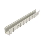 NDS 39.75" x 4-1/16" x 3" PVC Light Gray Channel Drain | NDS710