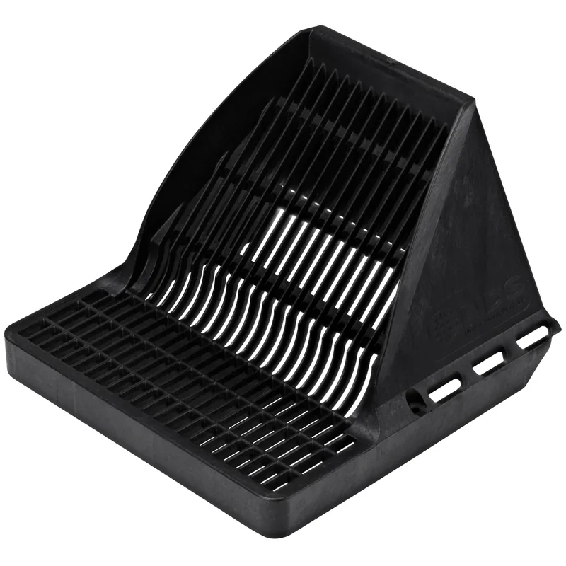 NDS Downspout Defender 9" x 9" Square Catch Basin Grate, Black (900DSG)