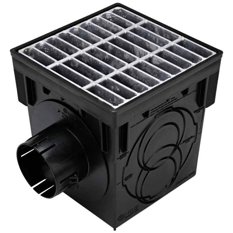 NDS Polypropylene/Galvanized Steel Black Catch Basin Kit | NDS900MTLKIT