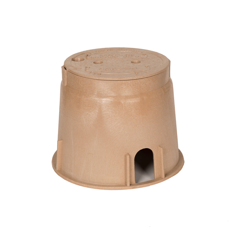 Oldcastle Precast 910 Carson 10 in Tan Box and Lid (09101038)