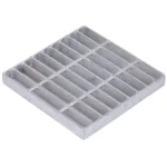 NDS 9" x 9" Square Catch Basin Grate, Galvanized Steel (915)