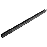 NDS 2-1/4" x 6' Slim Channel Section, Black (9206)