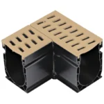 Nds Slim Channel Fab 90 W/ Grate Sand 4-1/2" X 4-1/2" | NDS9382