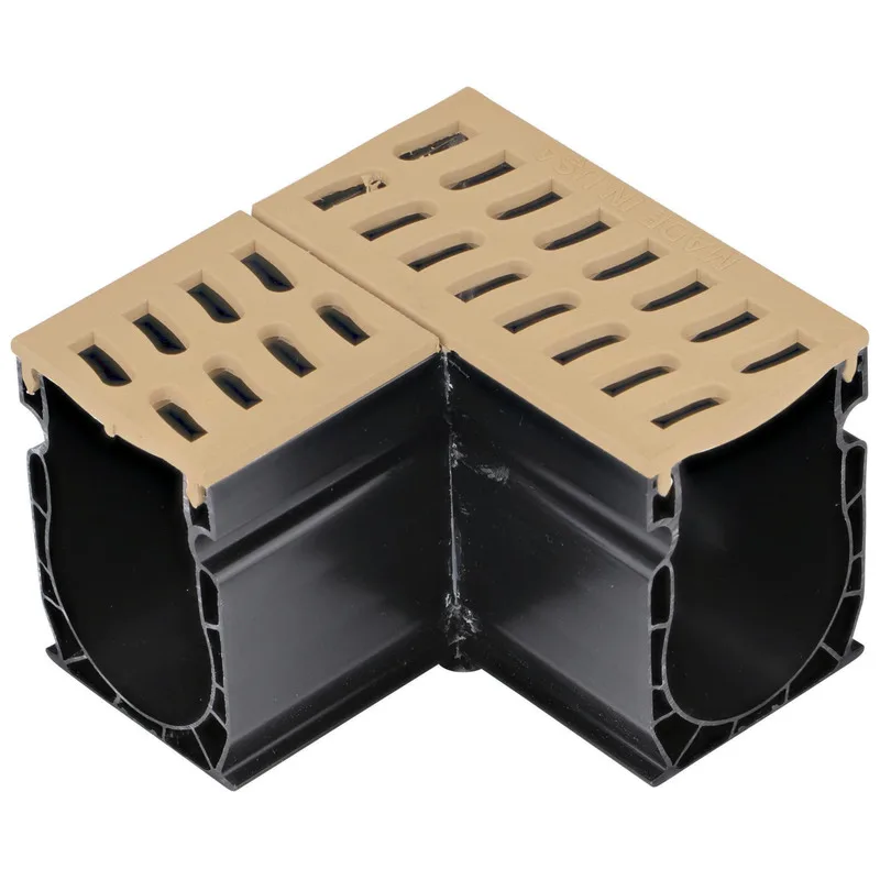 Nds Slim Channel Fab 90 W/ Grate Sand 4-1/2" X 4-1/2" | NDS9382