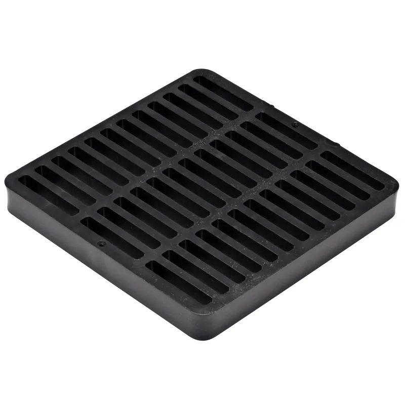 NDS 9" x 9" Square Catch Basin Grate, Black (980)