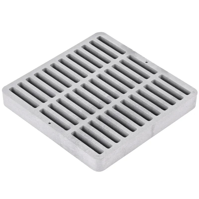 NDS 9" x 9" Square Catch Basin Grate, Gray (999)