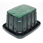 Rain Bird VB Standard Valve Box 23-1/5" x 19-3/10" 12" Overlapping Lid Plastic Black/Green (A11400)