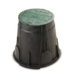 Rain Bird PVB Round Valve Box 7" Overlapping Lid Plastic, Black/Green (A11480)