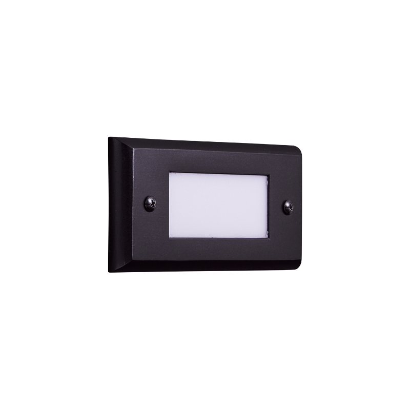 Alliance SL26 6" 2700K Black Brass Open Lens Face Step Light (SL26-LED-BLK)