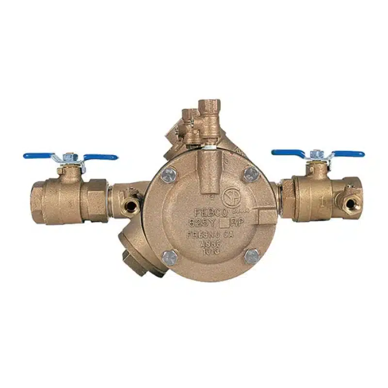 Febco 825Y-QT-FS RPZ Backflow Preventer 2 in. FPT – Quarter-Turn + Flood Sensor (F825HBV)