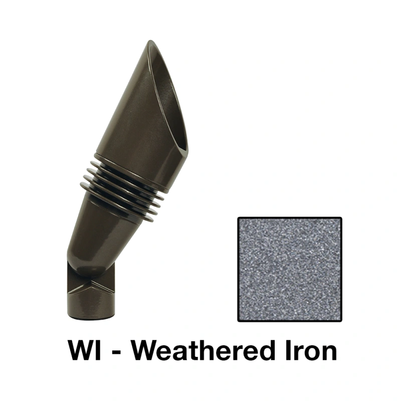 FX Luminaire FB-1LED-WI Up Light Weathered Iron (FB-1LED-WI)